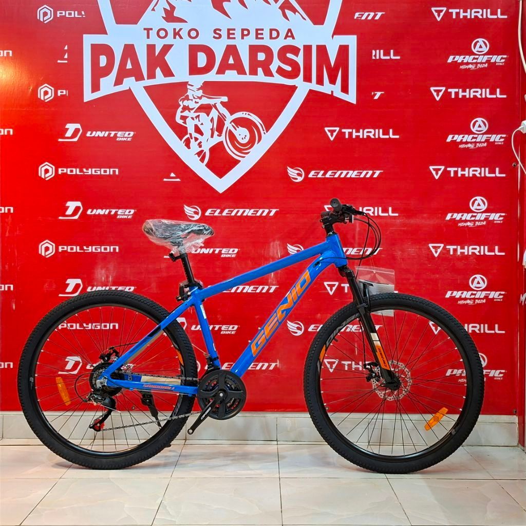 kirim instan Sepeda MTB Genio sandwon size 26 frame aluminium 24 speed