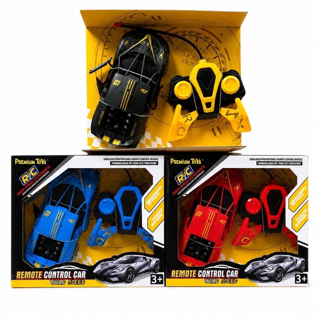Mainan Mobil Remote Control RC Lamborghini dengan Baterai Cas - Pintu Buka, Lampu Nyala, Frekuensi 4