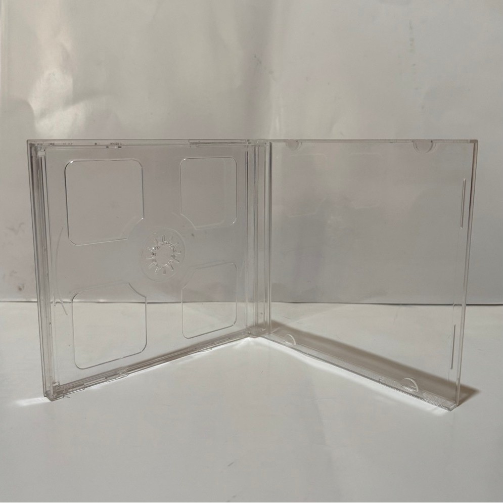 KOTAK CD DVD CASE TEBAL DOUBLE BAHAN MIKA WARNA TRANSPARAN (SATU PAKET ISI 5 KOTAK)