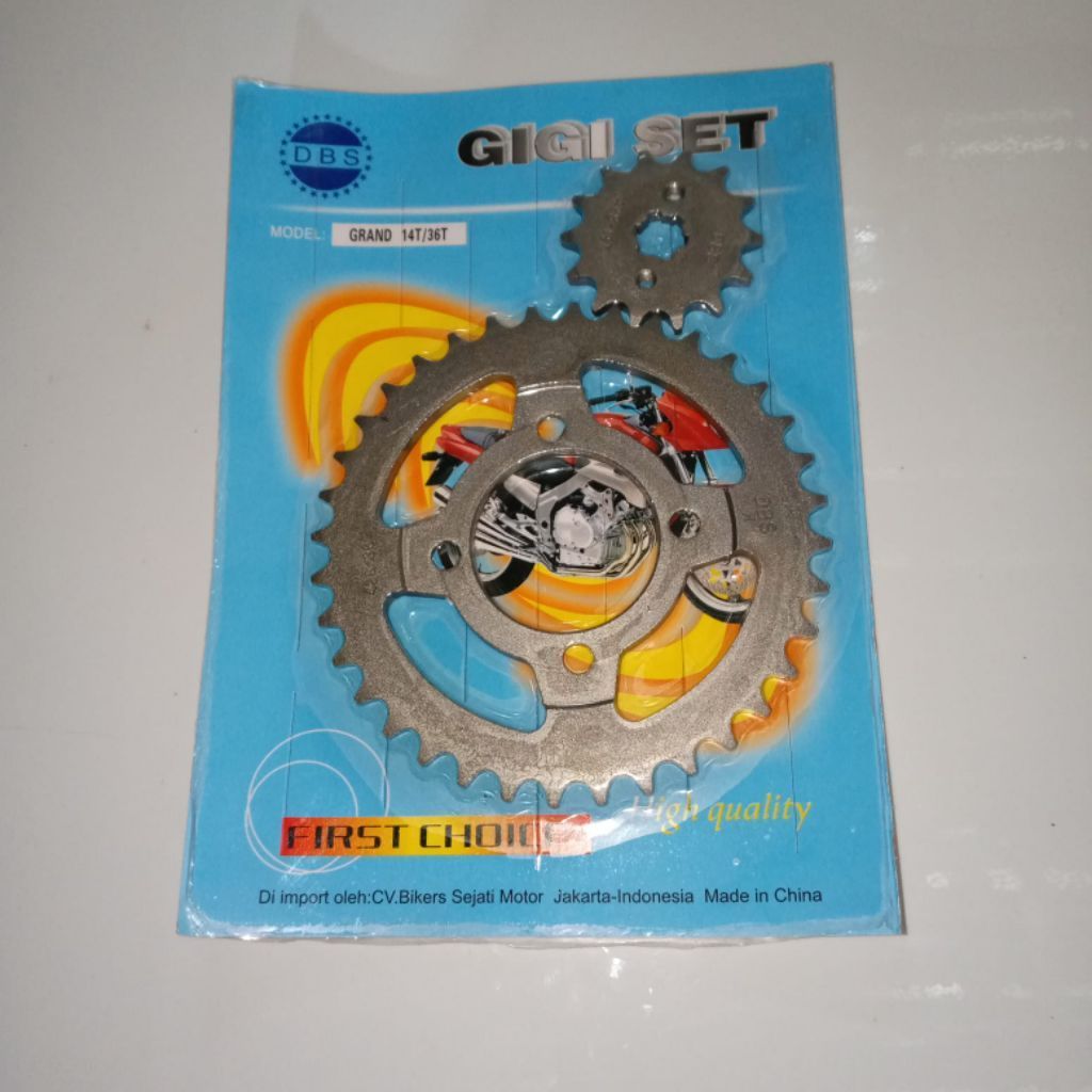 Gir Gear Depan Belakang Grand Legenda Astrea Supra 14T 35T