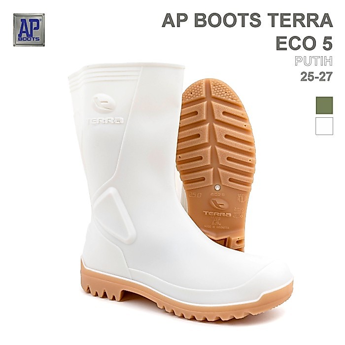 AP Boots TERRA ECO 5 PUTIH - Sepatu Boot PVC