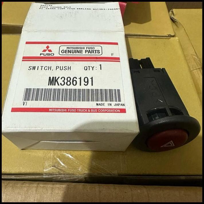 HOT DEAL MK386191 TOMBOL HAZARD CANTER ORIGINAL MITSUBISHI