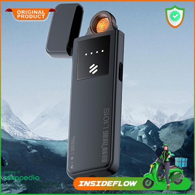 Prete - Cricket Korek Api Elektrik Portable Touch Usb Windproof Lighter Metal Body Rechargeable