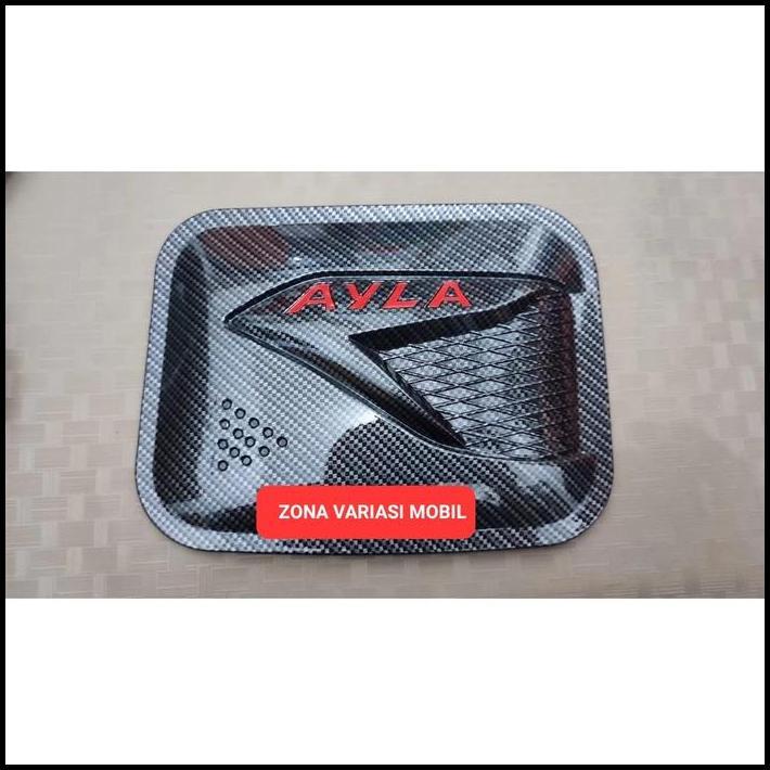 HOT DEAL TANK COVER AGYA AYLA CARBON 2013 - 2021 / VARIASI TUTUP TANGKI BENSIN 