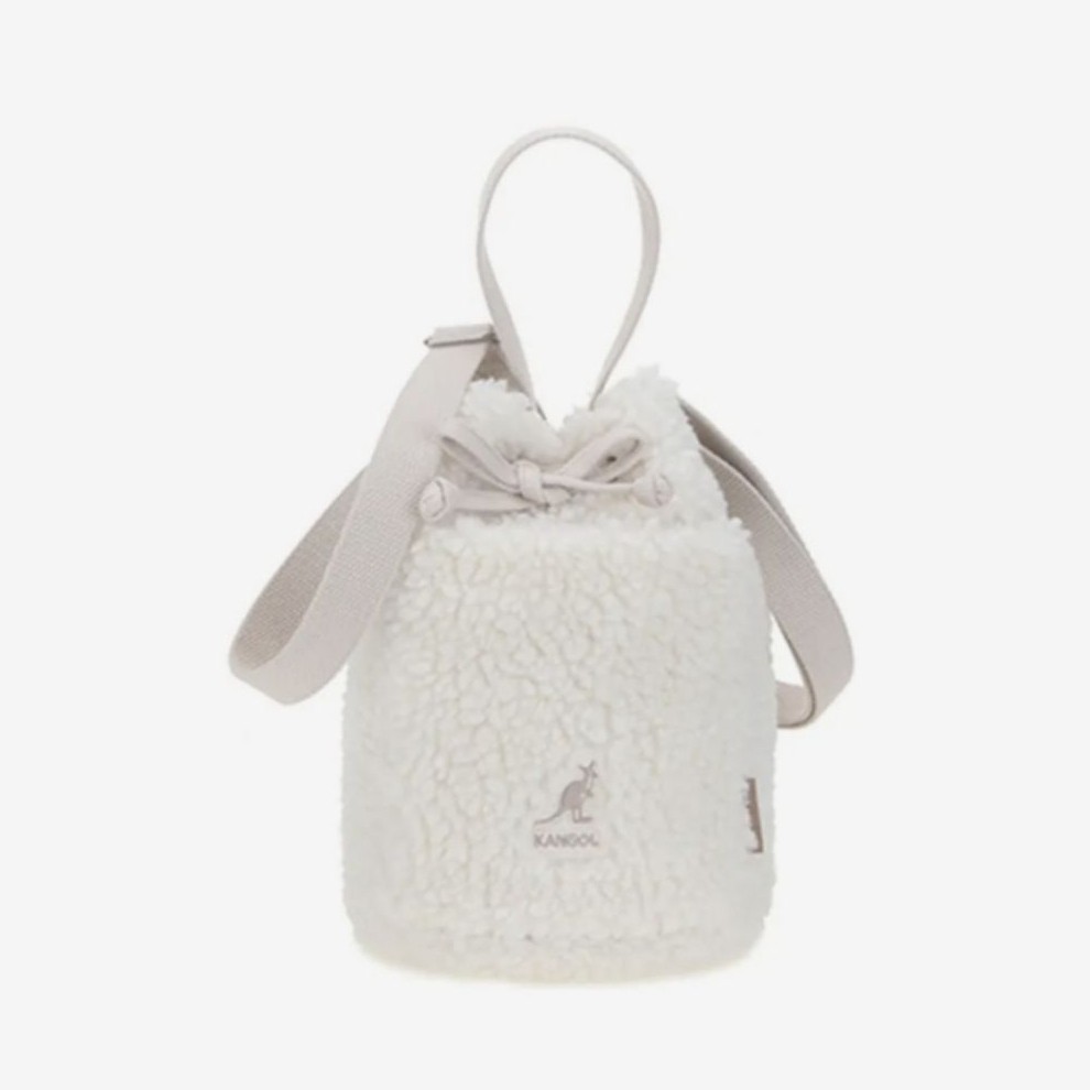 pl preloved Kangol Poodle Bucket Bag white putih serut