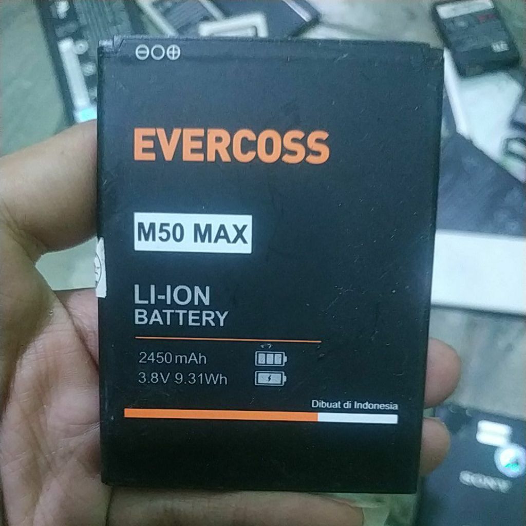 BATERAI BEKAS EVERCOSS M50 MAX