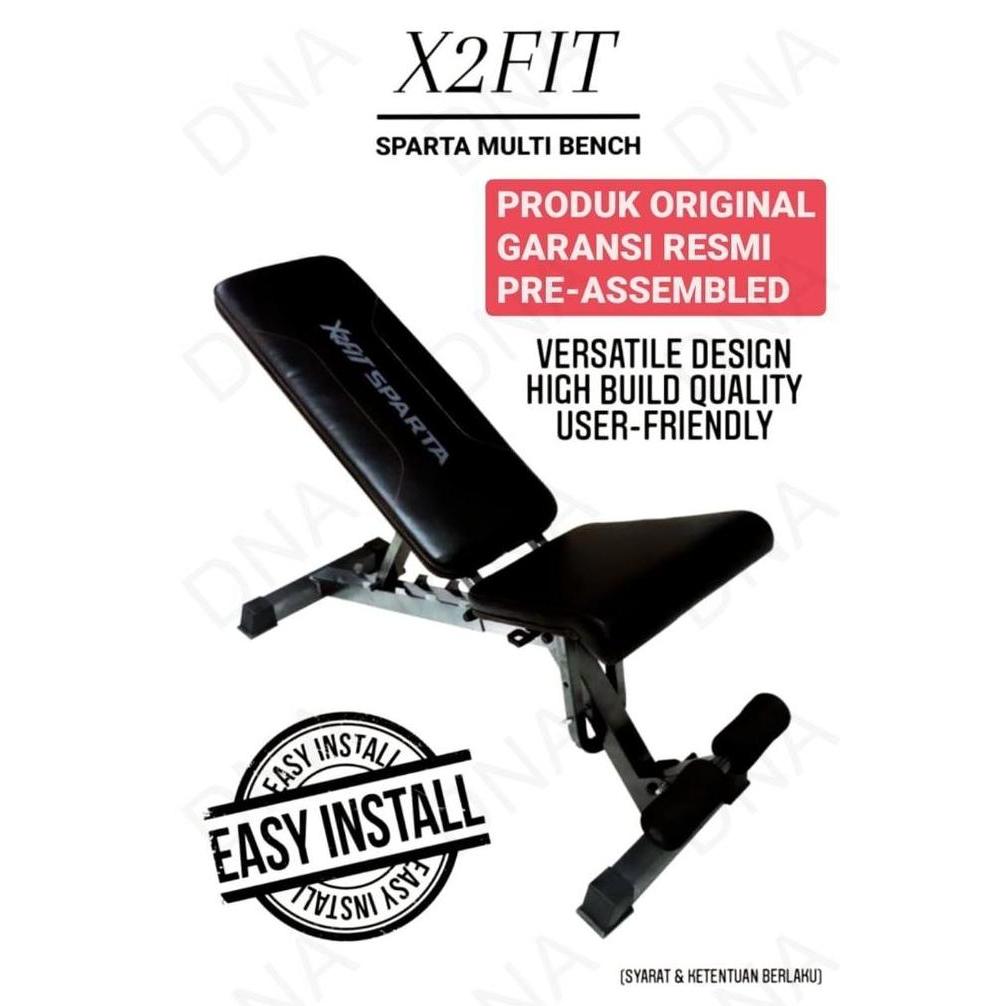 X2Fit Sparta Multi Bench / Bangku Gym & Fitness X2Fit - Original
