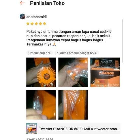Tweeter ORANGE OR 6000 Anti Air tweeter orange 6000