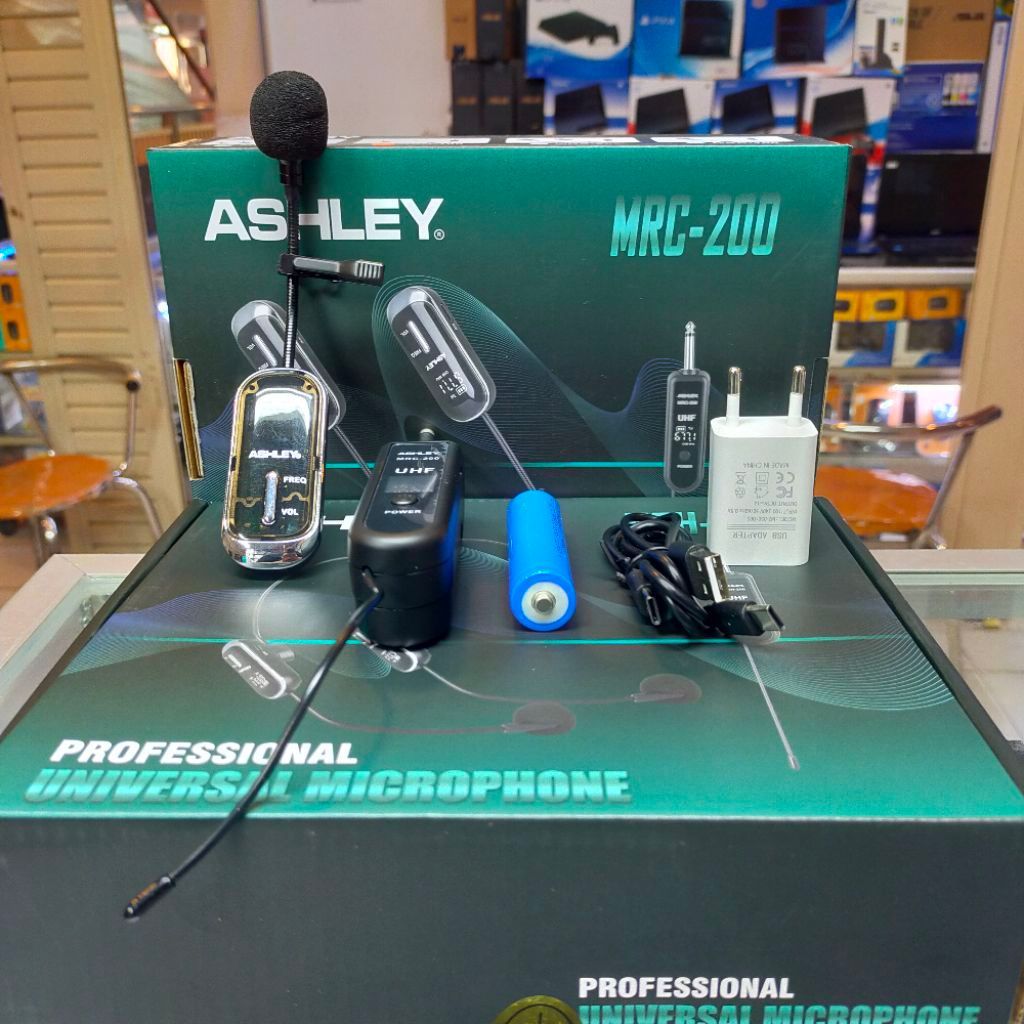 MIC WIRELESS ASHLEY MRH100//MRH200//MRC100//MRC200 ORIGINAL GARANSI RESMI