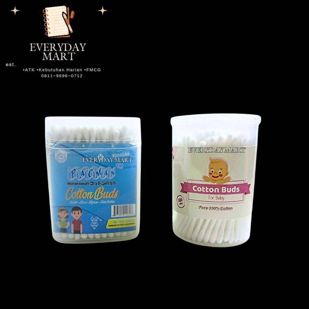 [GROSIR] 12 PCS Hosanna Cotton Bud Tabung Dewasa / Cotton Bud Tabung Bayi