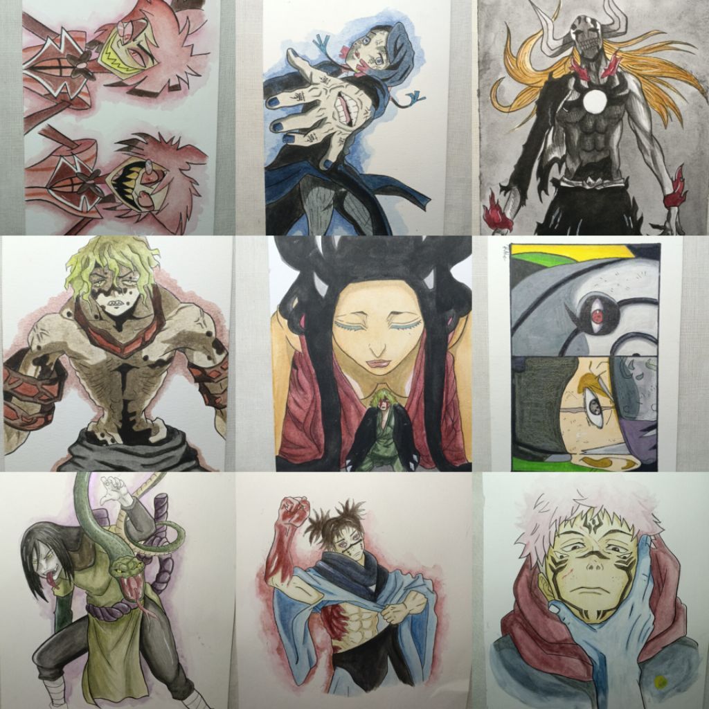 [open commission] watercolor commission anime, traditional art, custom drawing