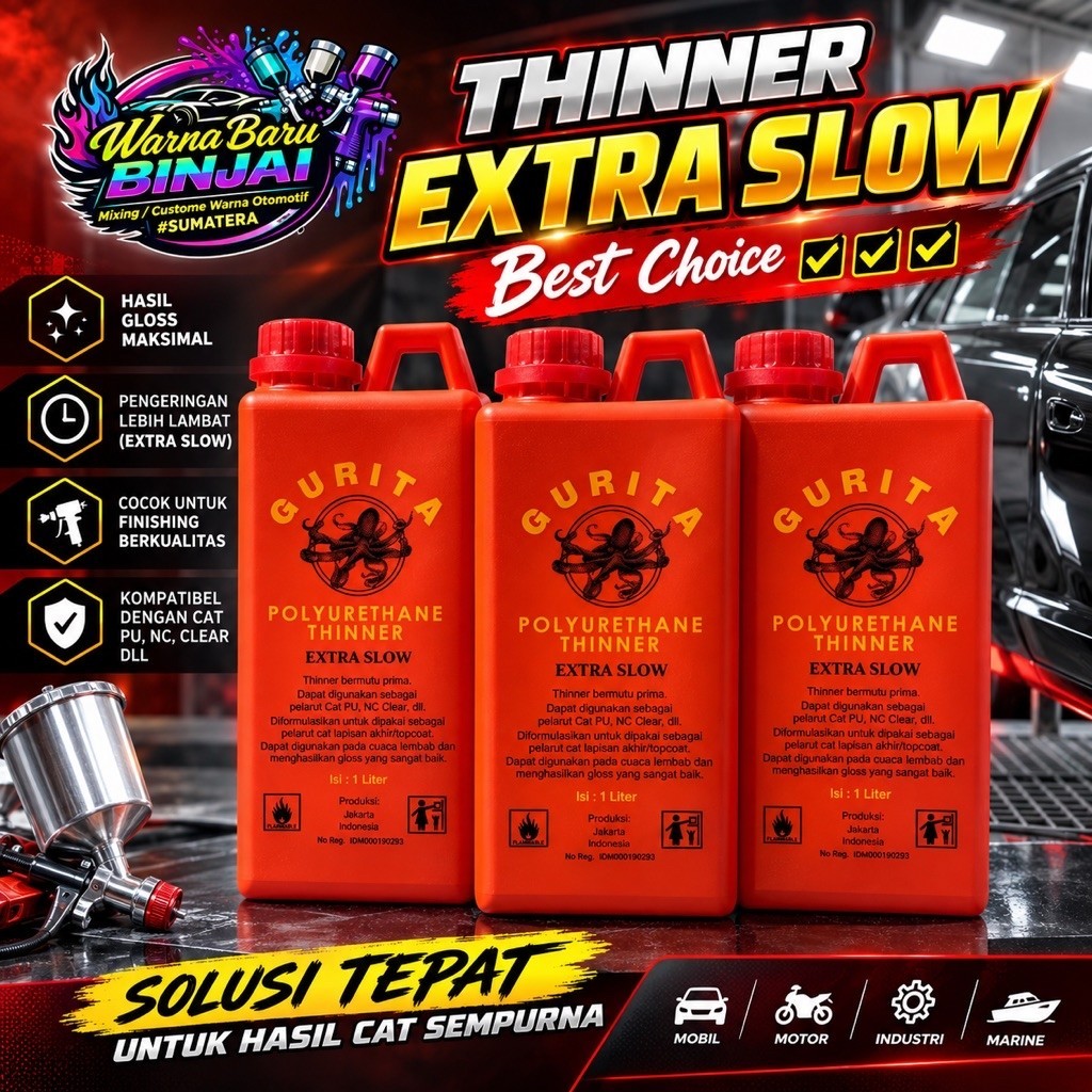 Thinner Gurita PU Extra Slow 1 Ltr