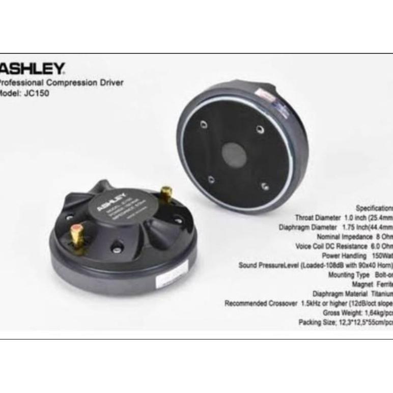 Driver Twiter Ashley JC150 Tweeter Corong Ashley Original