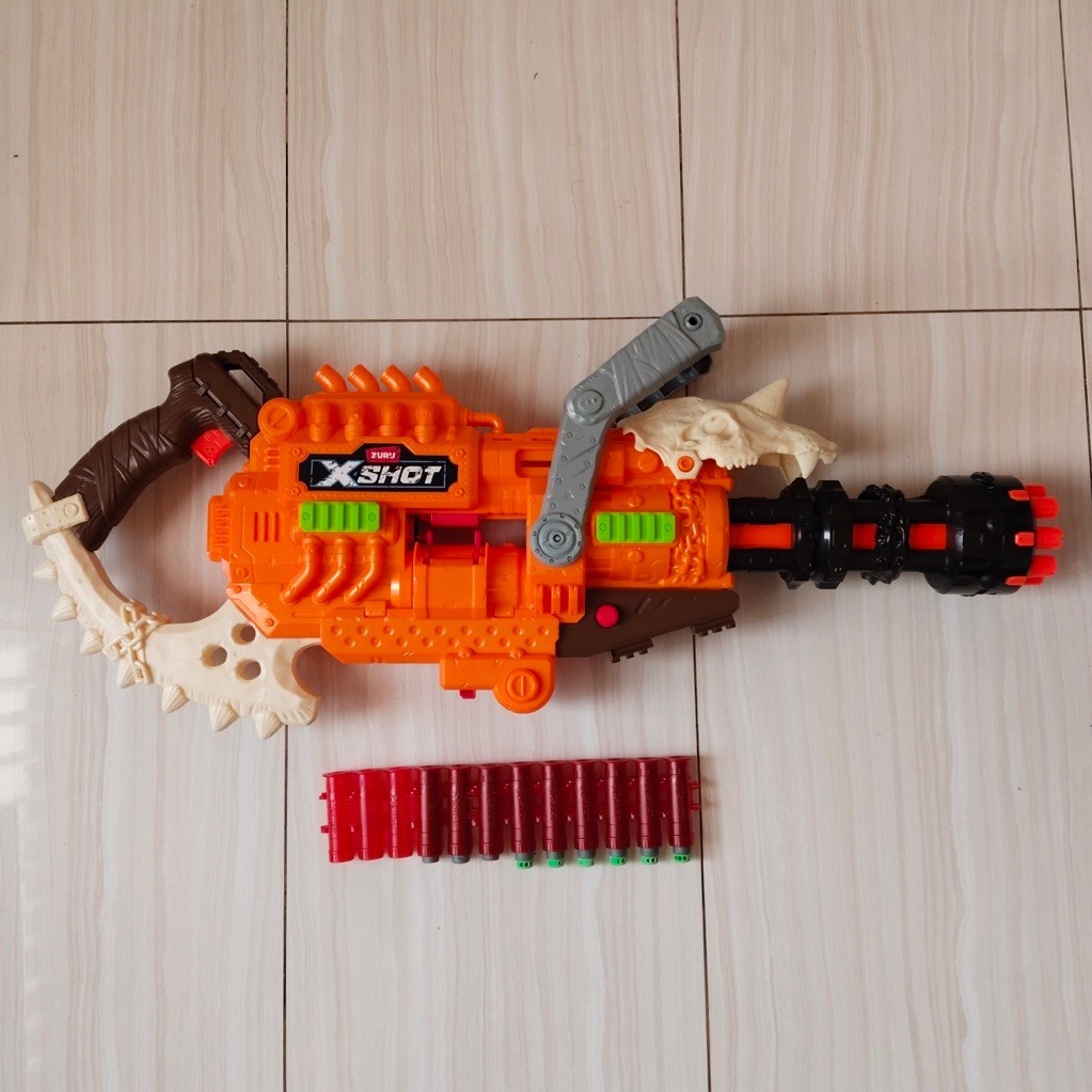 Zuru X Shot Insanity Horror Fire Dread Hammer Original Kids Station Machine Gun Hadiah Kado Anak Ner