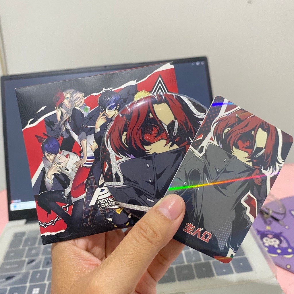 Pin Persona 5 Phantom x Mobile WONDER Protagonis persona 5 unofficial fanmerch badge pin