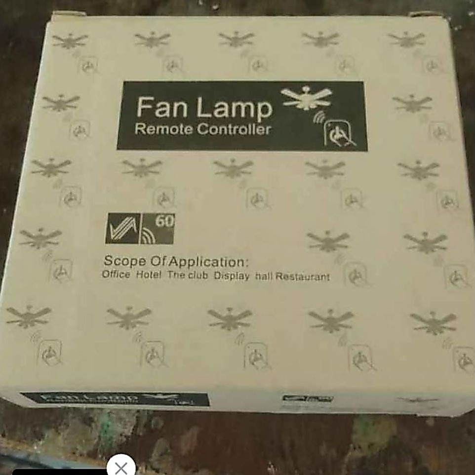 remote ceiling fan + lampu
