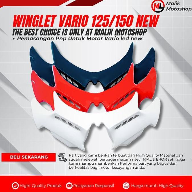 WINGLET VARIO ABS WINGLET VARIO 125 WINGLET VARIO 150 WINGLET VARIO LED OLD WINGLET VARIO LED NEW WI