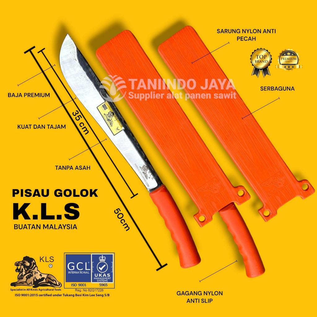 Parang KLS PALM KING PREMIUM serbaguna original made in malaysia / pisau golok premium