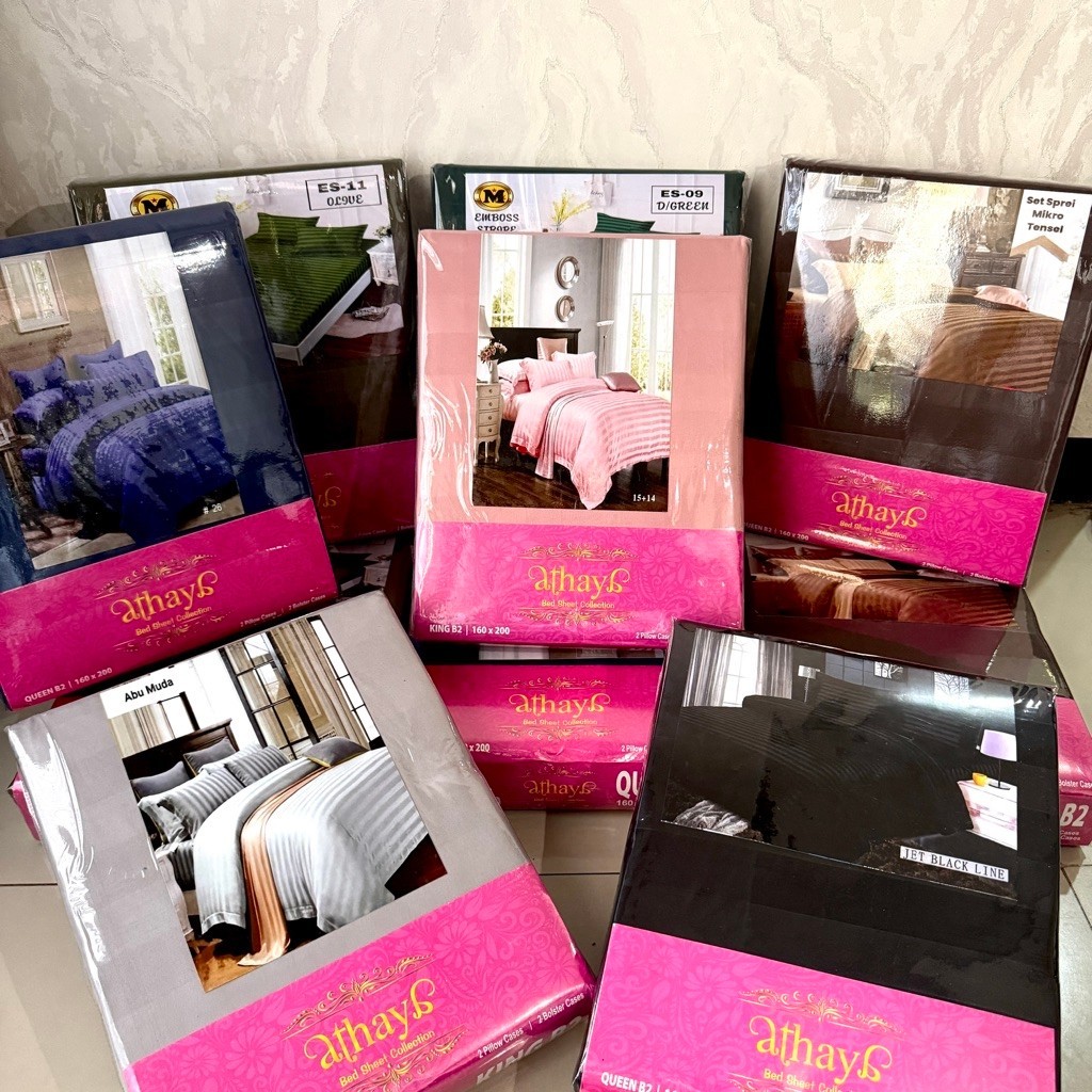 SPREI POLOS KATUN HALUS DINGIN KAIN EMBOSS MICROTENSEL