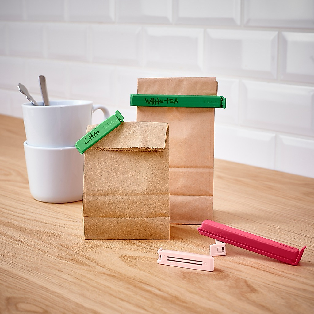 IKEA Bevara Klip Small Penutup Plastik 10Pcs Segel Cepat