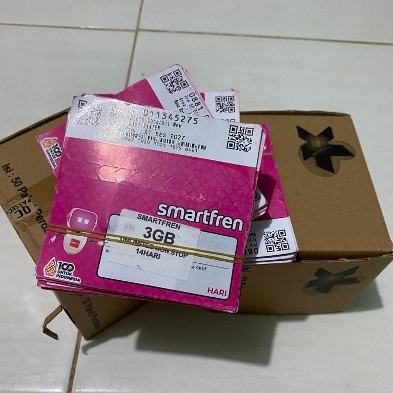 Kartu Perdana Smartfren paket borongan segel (belum registrasi)