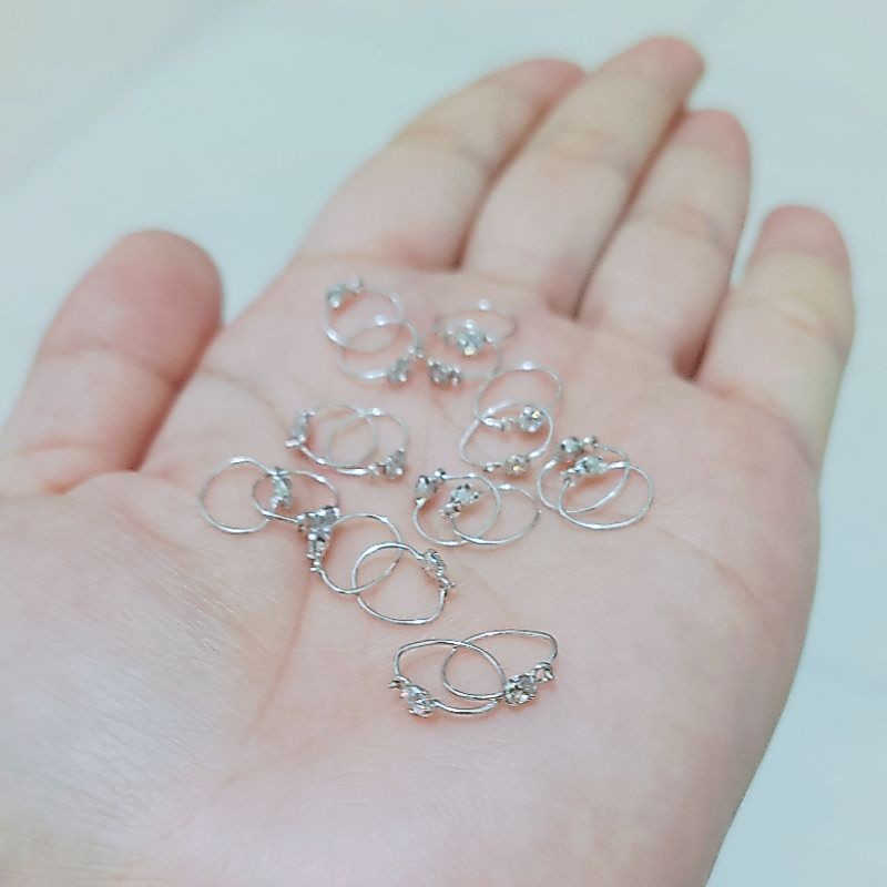 ANTING BAYI & ANAK PERAK 925 LAPIS EMAS 24K