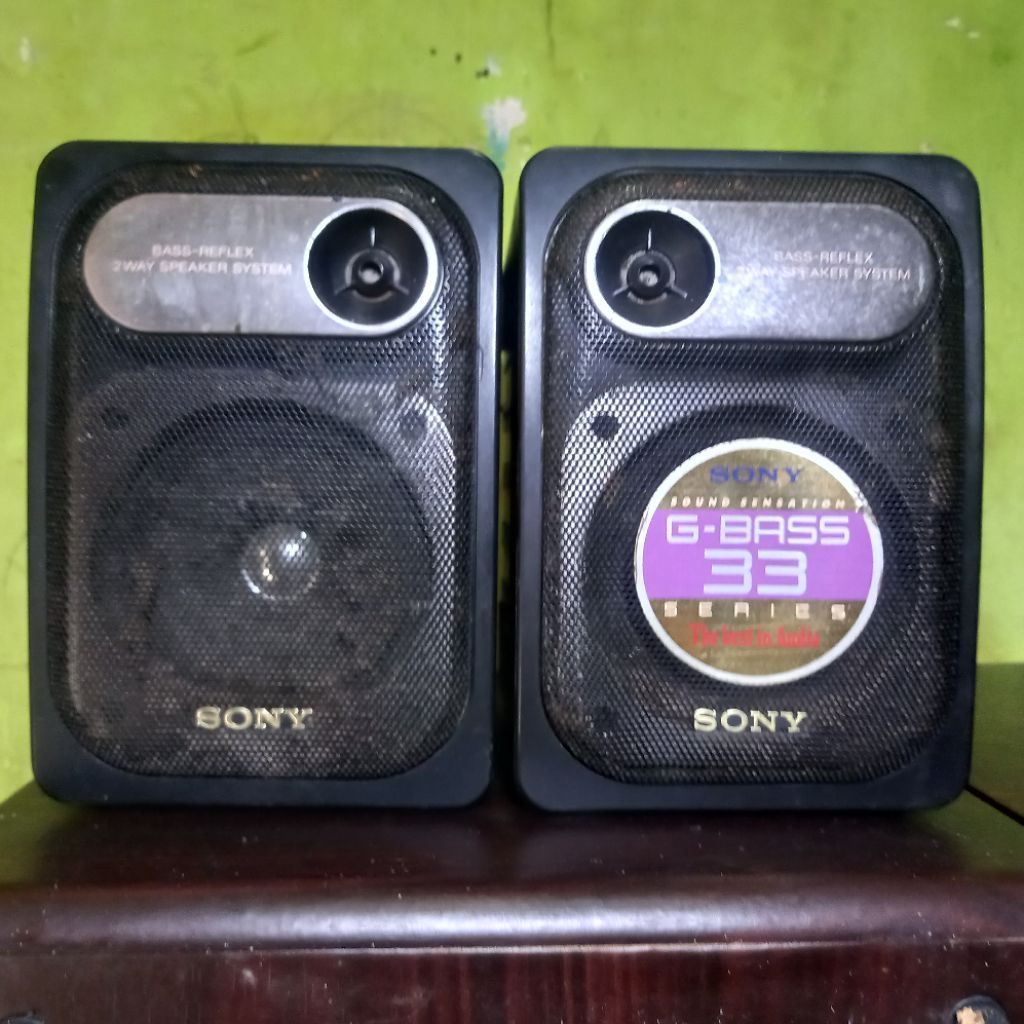 Sepasang Speaker Pasif SONY original 4 Inch / Lawas / Jadul / Retro / Copotan Compo