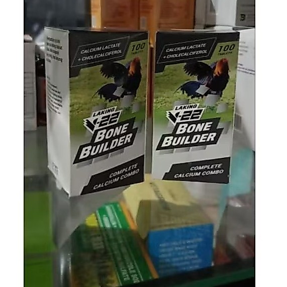 Laking V22 Bone Builder Complete Calcium Combo 100 Tablet untuk Ayam