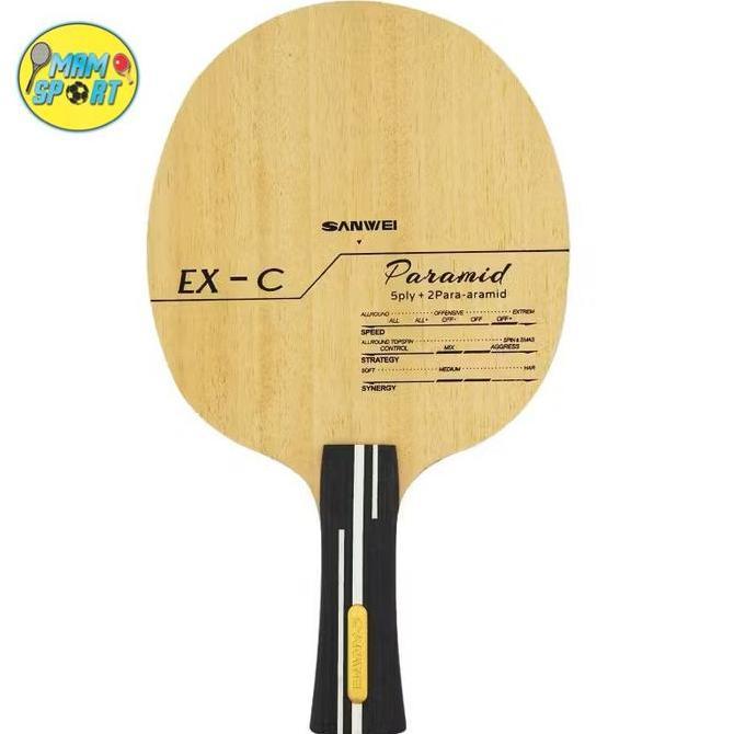 NEW Kayu Bet Pingpong Tenis Meja SANWEI PARAMID EX-C Original