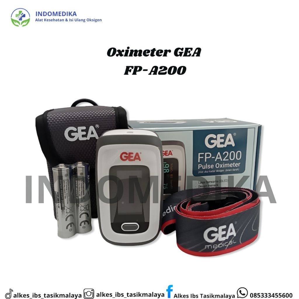 Pulse Oximeter GEA FP-A200 - Pengukuran Saturasi oksigen