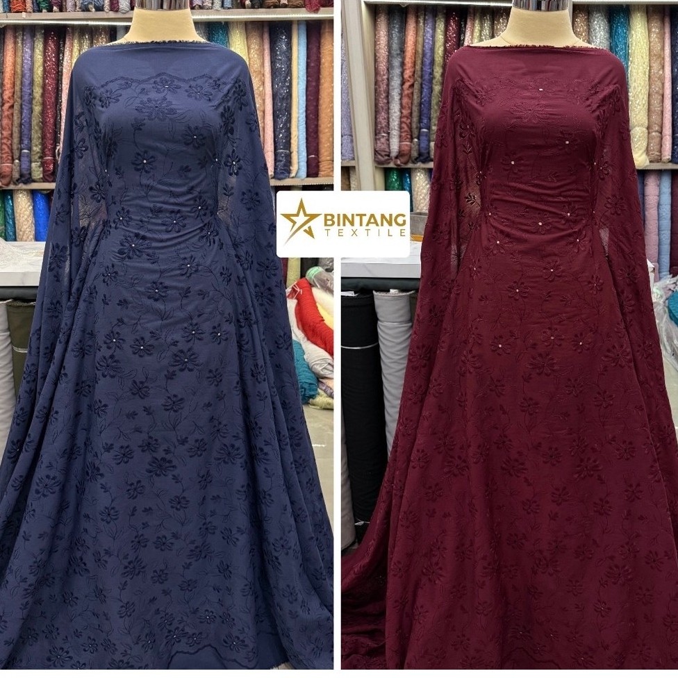 Kain Katun Bolong Premium / Bahan gamis atasan tunik outer