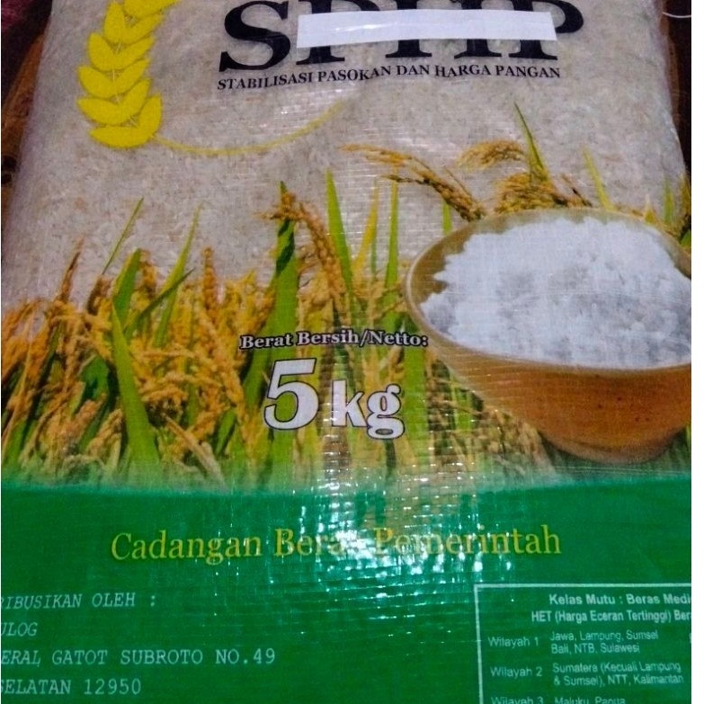 Beras 5kg / SP-HP / Beras Medium / Beras Putih / Beras Pulen