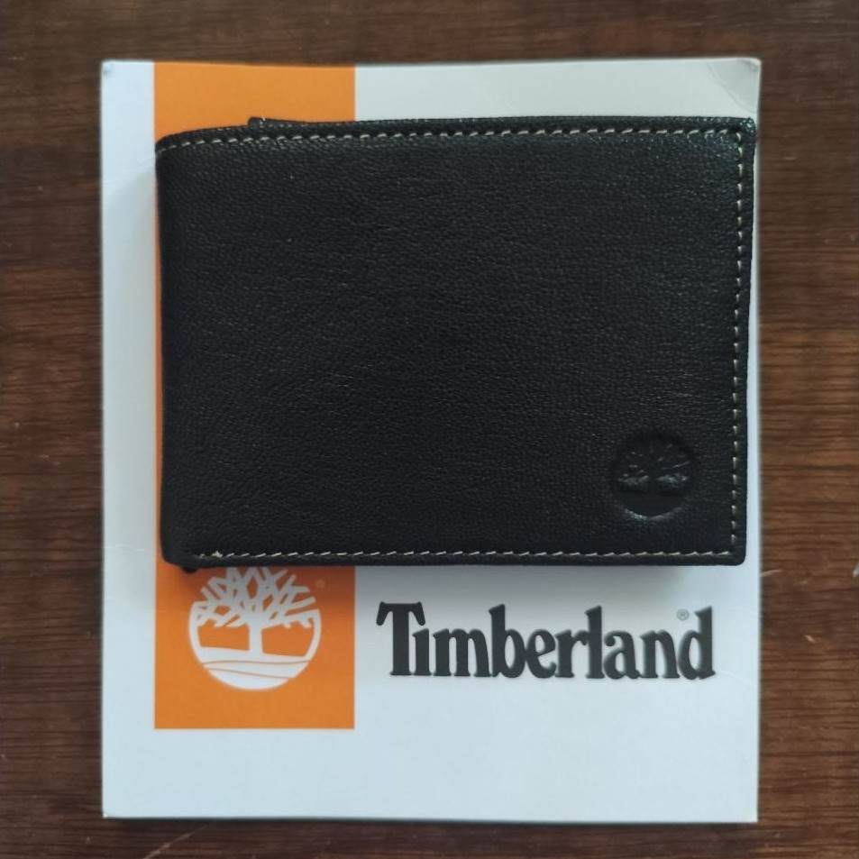 Timberland Leather Attached Flip Wallet / Dompet Dijamin Original