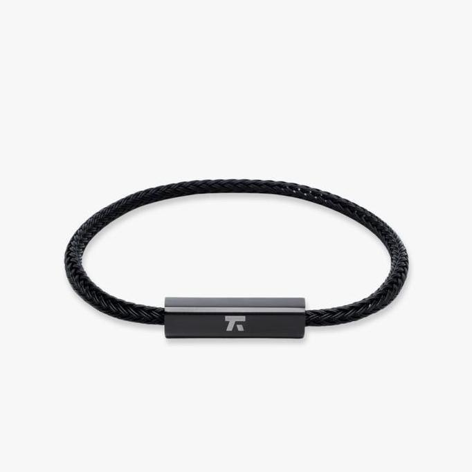 Kuze Original Gelang 316L Stainless Steel Collection-Berkley Bracelet Hitam & Silver Anti Karat Aman