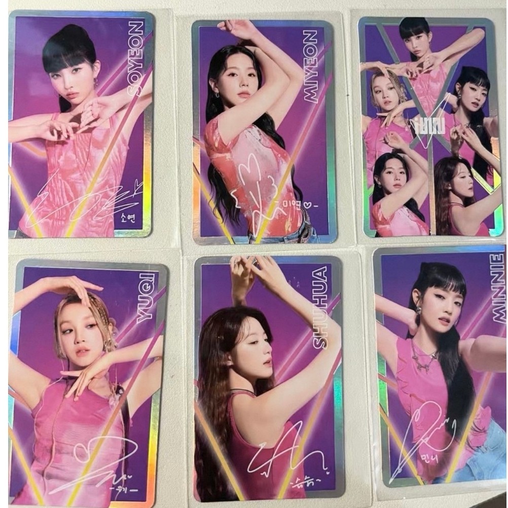 (G)i-dle Rexona Official Photocard Miyeon Minnie Soyeon Yuqi Shuhua Gidle G idle