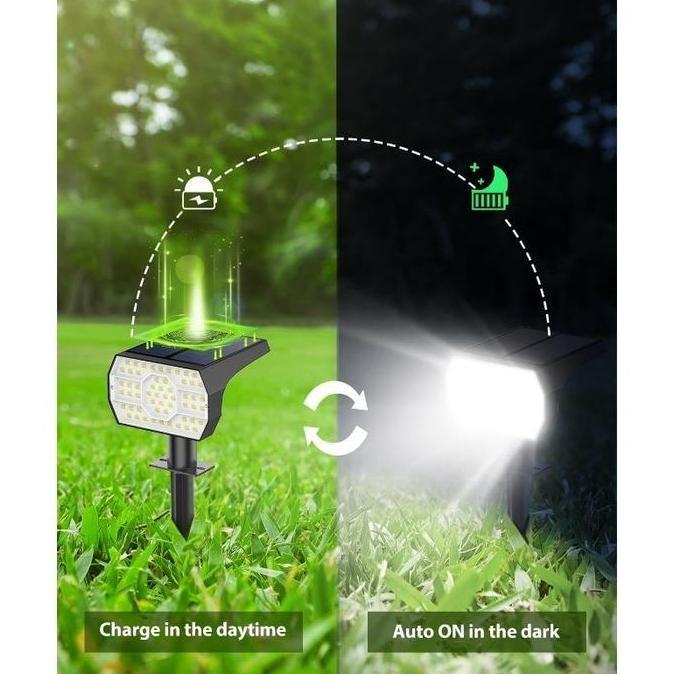 Lampu Sorot Super Terang Outdoor / Untuk Dekorasi Taman Halaman Rumah Teras Outdoor LED Tenaga Surya
