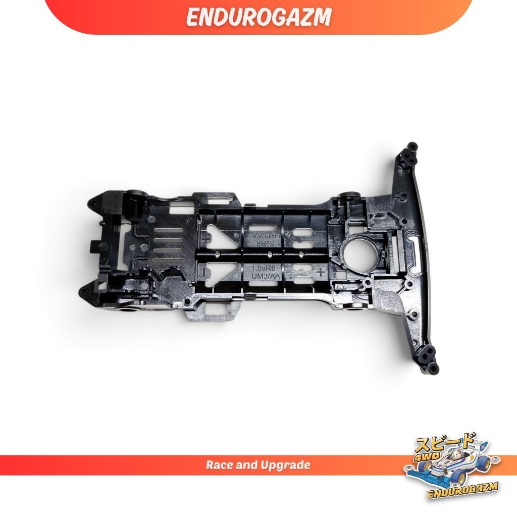 Chassis Tamiya Super 2 Hitam PC ABS Sasis S2 Black Dash Emperor brand DAXING