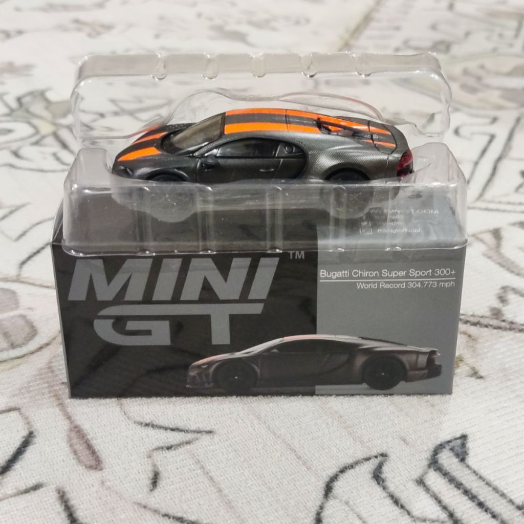Mini GT 409 Bugatti Chiron Super Sport 300+ World Record UNSEALED