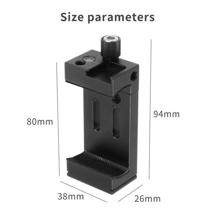 Gassx- Costa Ph-10 Cnc Metal Smartphone Phone Holder With Cold Shoe/Terpass