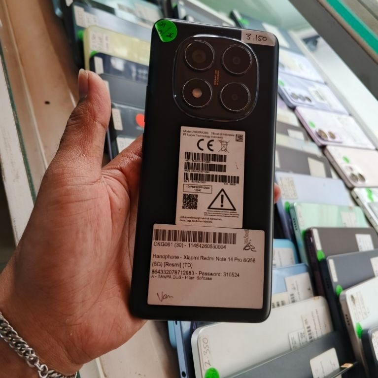 XIOMI REDMI NOTE 14PRO 5G RAM 8/256GB NORMAL SIAP PAKAI ORIGINAL RESMI MULUS