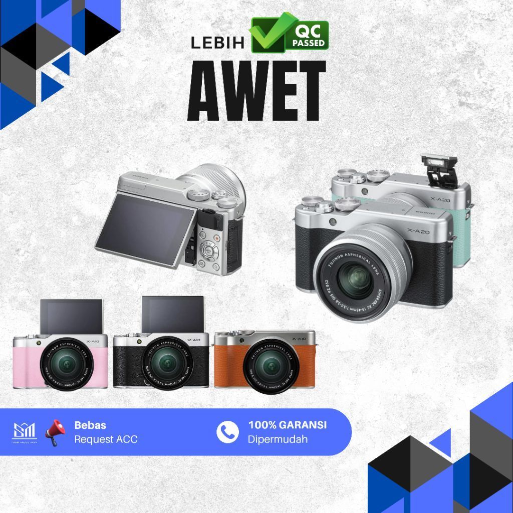 Fujifilm X-A20 Kit 15-45mm OSS WIFI/Fujifilm X-A10 Mirrorless Make Up Artist Pemula/Fujifilm XA10/Fu
