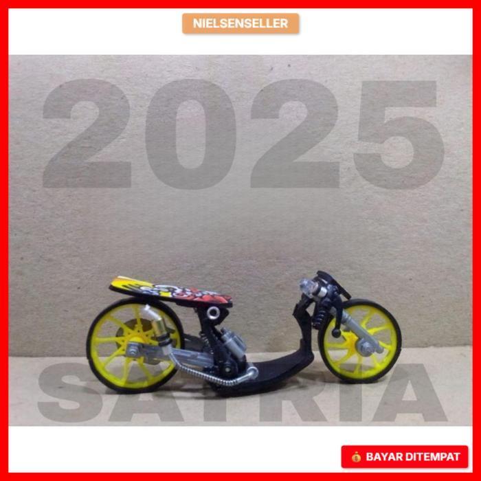 Miniatur motor drag metik skala 1:18 custom handmade