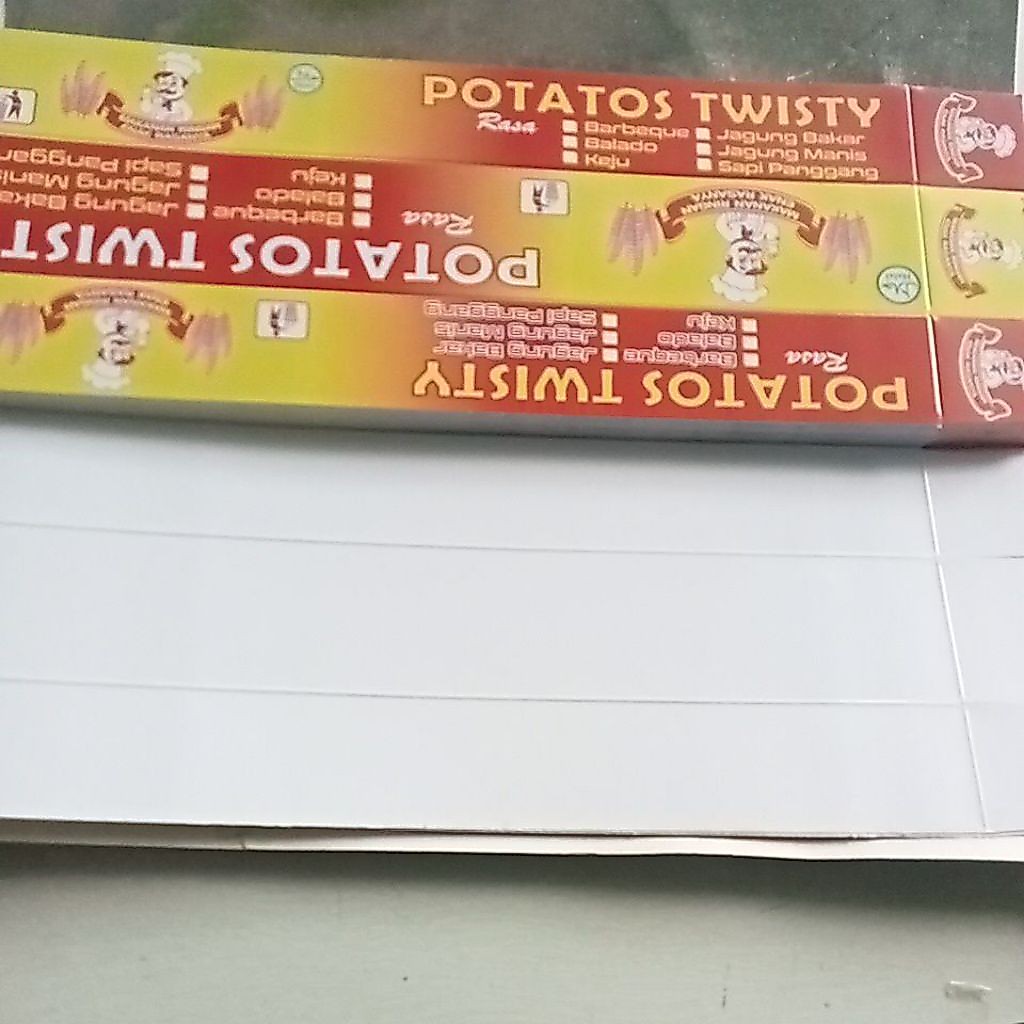 100pcs kemasan potato Twisty/ kotak kentang spiral/ kertas kentang spiral/ kertas kentang ulir
