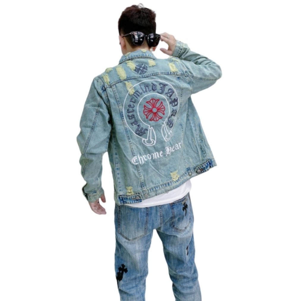 Jacket Trucker Jeans denim CHROME HEARTS X MASTER MIND