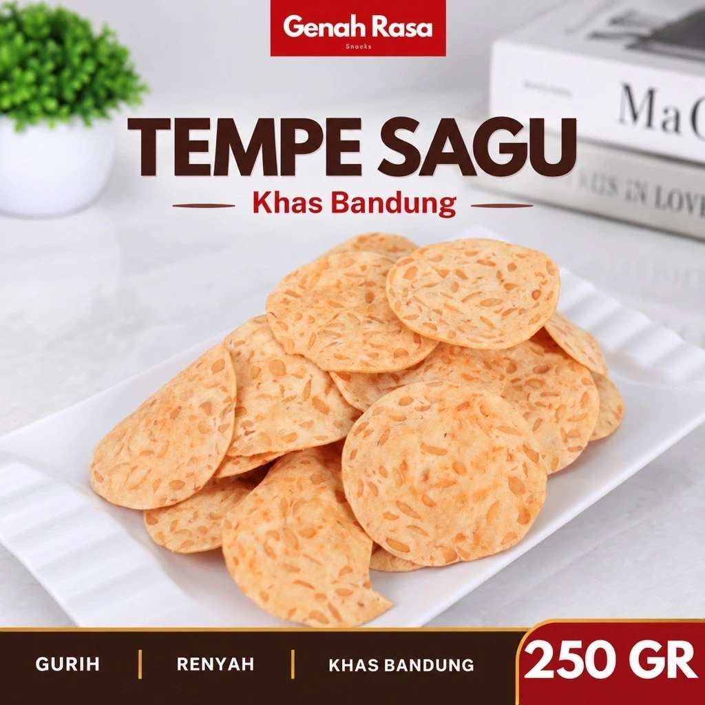 Keripik Tempe Sagu Crispy 250 g