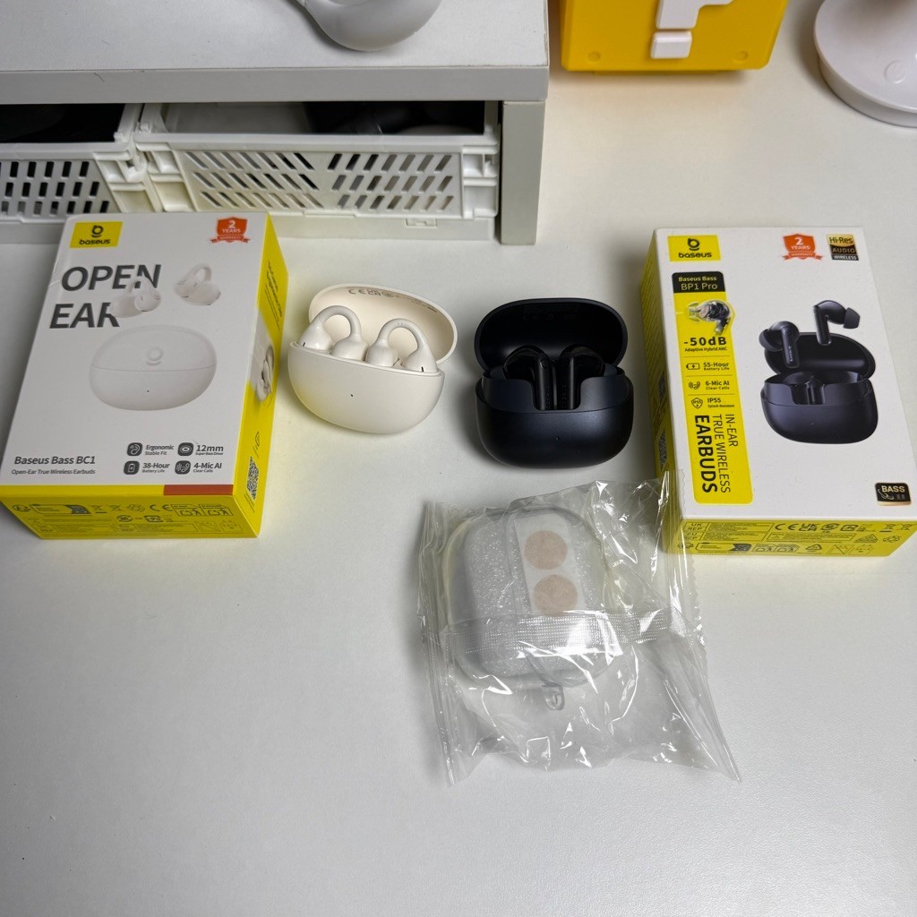 [Preloved like new] TWS baseus BP1 pro & OWS baseus BC1 - aksesoris fashion