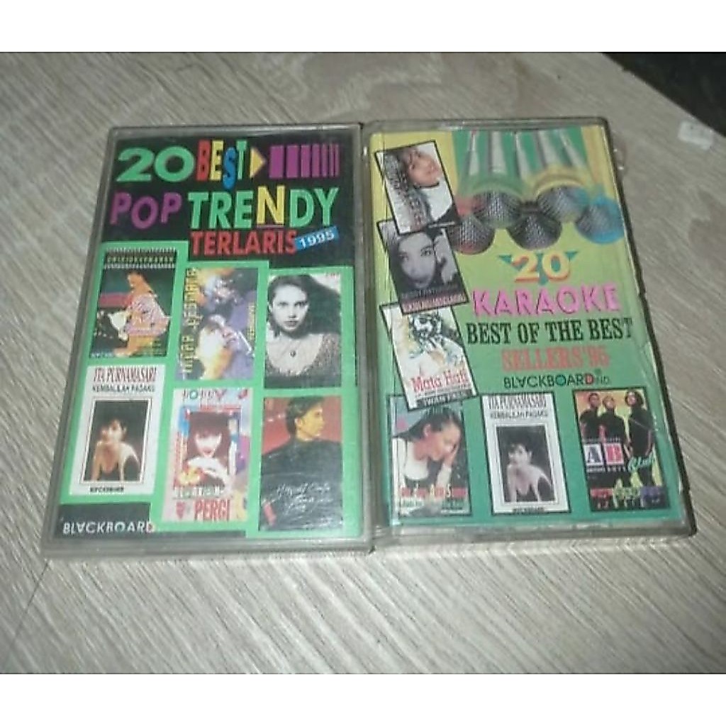 kaset 20 best pop & 20 best of karoeke kompilasi
