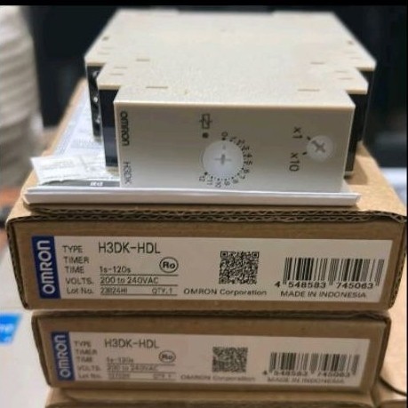 Timer Omron H3DK-HDL 1s-120s 200V-240VAC untuk Panel Listrik