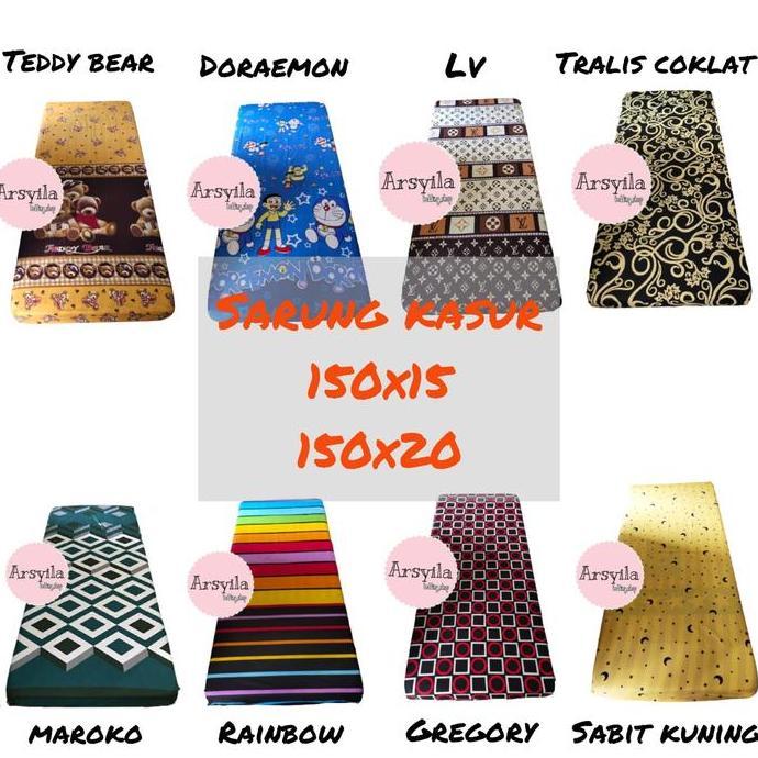 Sarung Kasur Busa Resleting 150X200X15/ 150X200X20