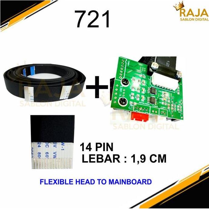 Kabel Flexible 14 Pin Mesin Cutting Sticker Jinka Lebar 1,9 Cm | Kabel Flexible Jinka 721 Dan 1351 |